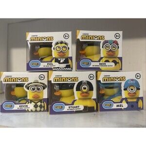 Mini Tubbz Cosplay Duck X5 Despicable Me Minions Dave Mel Stuart Phil & Kevin